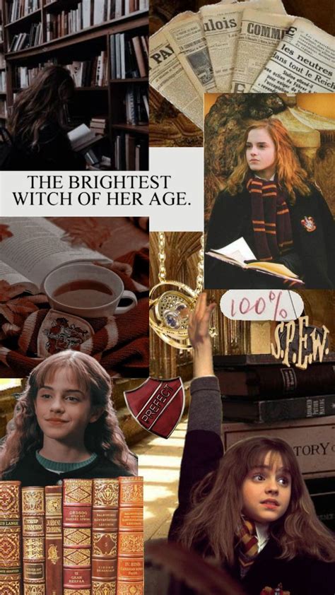 Hermionegranger Hogwarts Harrypotter Aesthetic Wallpaper