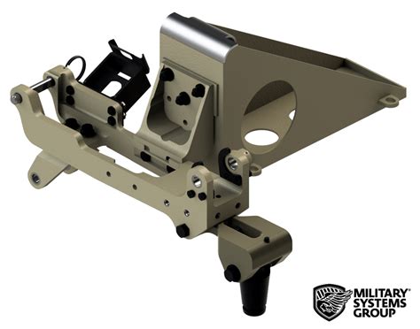 H24 Optimized Turret M240m249 Machine Gun Mount Military Systems Group