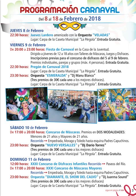 Manzanares En Im Genes Festejos Convoca Los Concursos De Carnaval