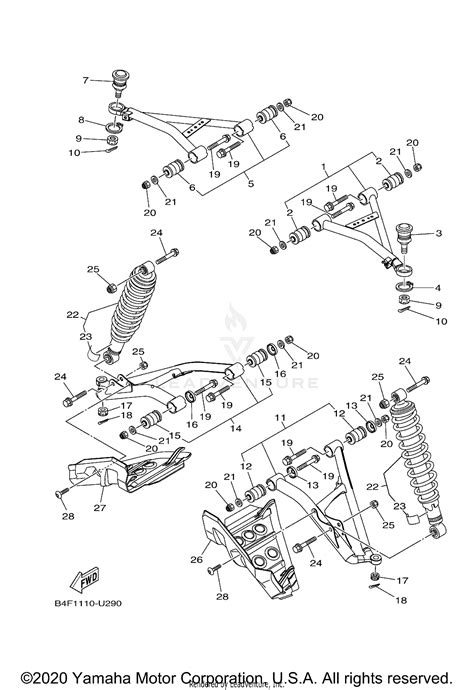 Different Yamaha Grizzly 700 Parts