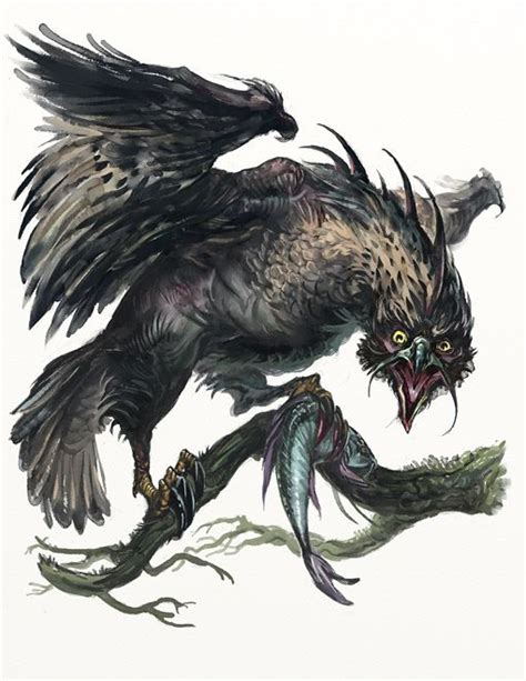 Grim hawk by Merlkir on DeviantArt | Mythical creatures art, Mythical ...