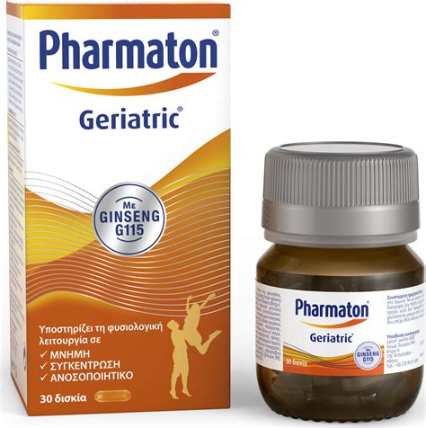 Pharmaton Geriatric με Ginseng G115 Βιταμίνη 30 ταμπλέτες Skroutzgr