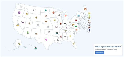 Most Popular Emojis By State Rdataisbeautiful