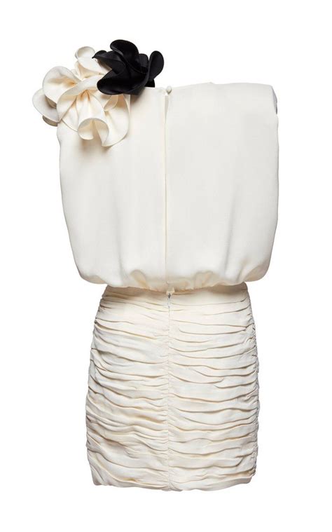 Embellished Ruffled Crepe De Chine Mini Dress By Magda Butrym Moda