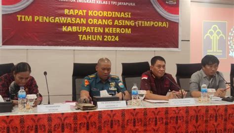 Rakor Imigrasi Jayapura Dan Timpora Bahas Isu Dan Potensi Pelanggaran