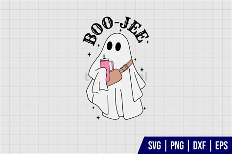 Boo Jee Ghost Halloween SVG Gravectory