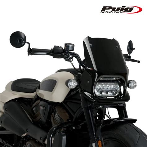 Puig N New Generation Sport Black Harley Davidson Sportster S