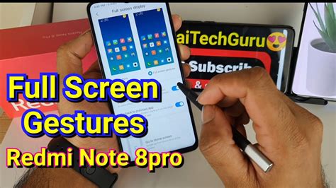 Redmi Note 8pro Full Screen Gestures Review YouTube