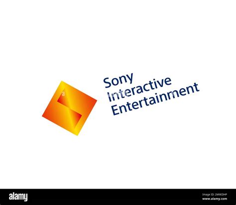 Sony Interactive Entertainment company, rotated logo, white background ...