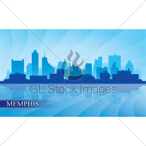 Memphis Skyline Silhouette at GetDrawings | Free download