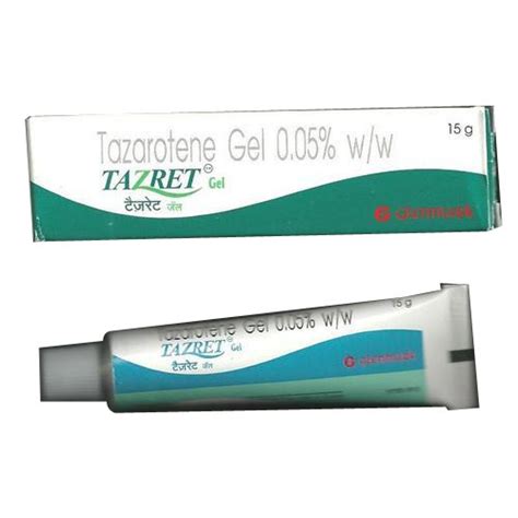 Tazret Tazarotene Cream, Packaging Size: 15 G, Packaging Type: Tube at ...