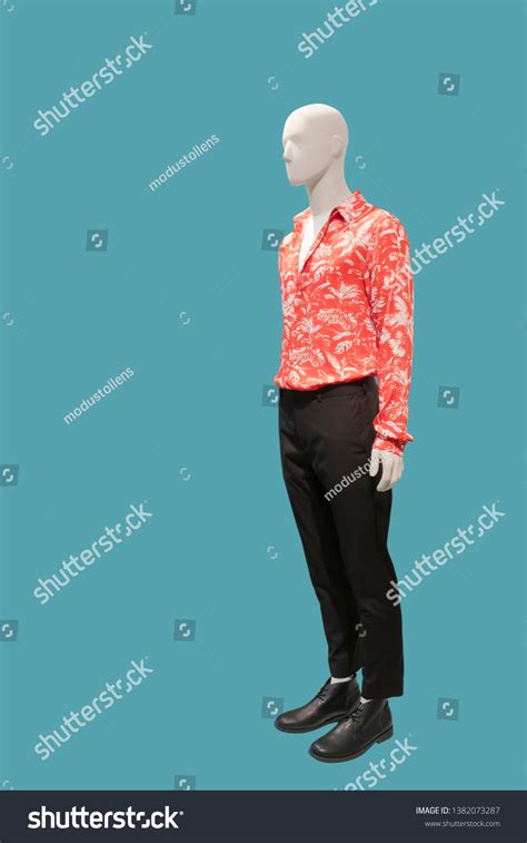 Fulllength Male Mannequin Dressed Summer Casual Stock Photo 1382073287