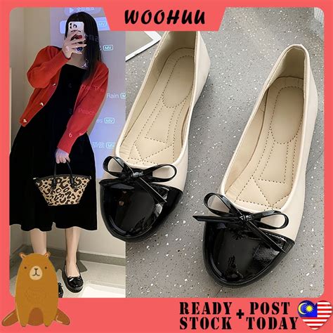 Ready Stock Woohuu Women Casual Flat Shoes Office Casual Wear Shopee