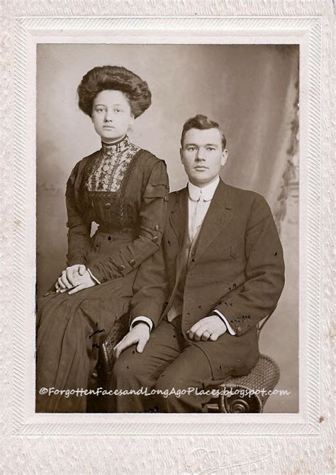 Forgotten Faces And Long Ago Places Fashionable Friday Elegant Edwardian Couple 1910 S