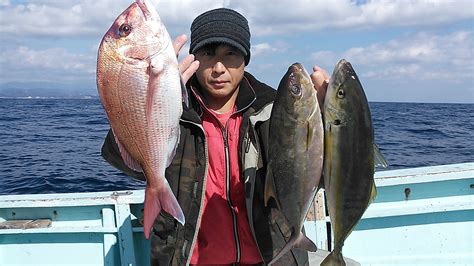 26 真鯛＆シマアジ釣り今日はゲット 南伊豆の深場釣りなら秀丸