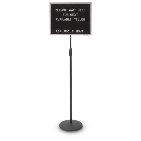 Adjustable Pedestal Letter Boards Us Markerboard