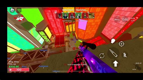 Infection Roblox Aimblox Gameplay 2 Kills Youtube