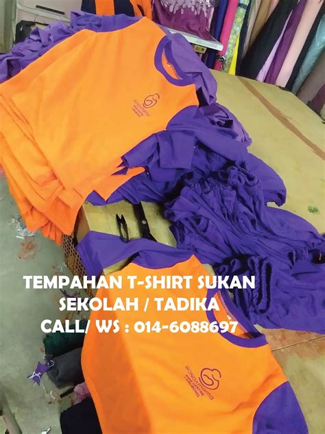 Pemborong Jahitan Pakaian Tempahan Baju T Shirt Tadika Sekali Seluar