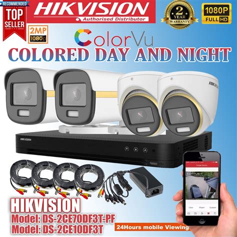 Hikvision Colorvu Ch Mp Cctv Package Diy Kit P With Mobile