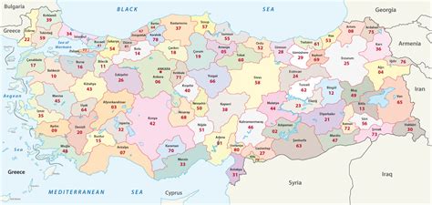 Map Of Turkey Guide Of The World