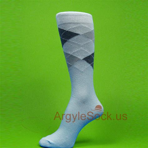 Pink Green Aqua Sky Blue Argyle Dress Socks For Man Groomsmen Socks