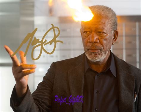 Morgan Freeman Now You See Me Signed Autographed 10x8 Repro Photo Print