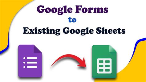 How To Connect Google Forms To An Existing Google Sheets Youtube