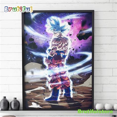 Goku Ultra Instinct Power Dragon Ball Art Poster Canvas