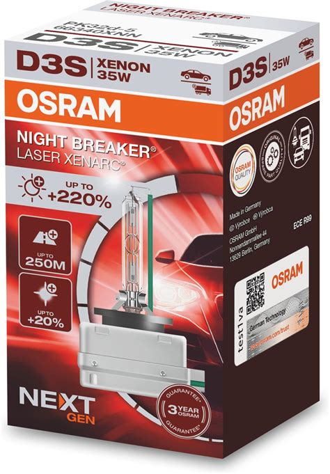 Amazon Osram Hbi Xenarc W D S Pk D K Hid Xenon Light