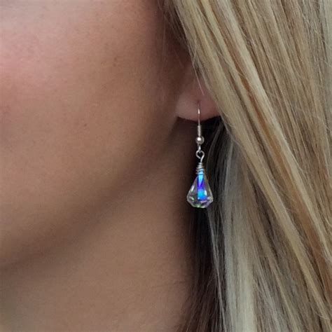 Prom Jewelry Prom Earrings Dangle Earrings Aurora Borealis