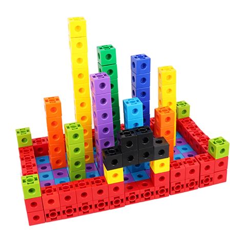 100pcs Kids Plastic Cube Building Blocks Educational Toys For Children