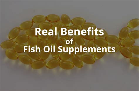 The Benefits Of Fish Oil Supplements