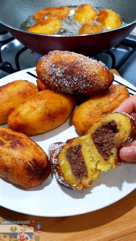 Cocina Salvadoreña - Empanadas de plátano rellanas de frijol ...