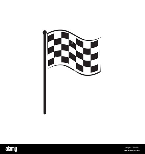 Race Flag Icon Simple Design Illustration Vector Stock Vector Image