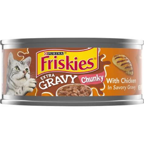 Purina Friskies Extra Gravy Chunky Wet Cat Food in Savory Gravy Chicken ...