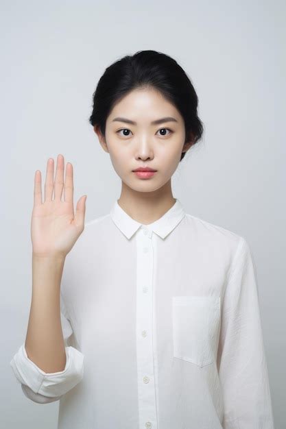 Premium Ai Image Asian Woman Emotional Dynamic Gestures