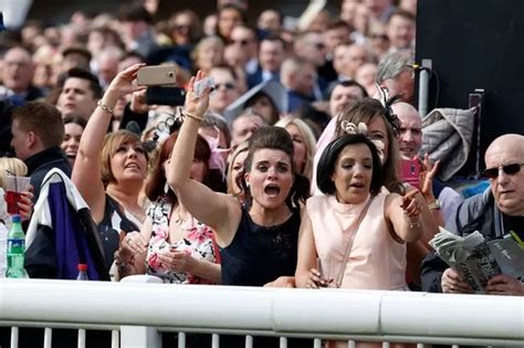 Aintree Ladies Day 2016 Women Dazzle In Bright Dresses And Hats While