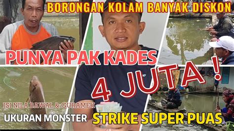 Mancing Borongan Kolam Terbaru Ikan Gurameh Nila Dan Bawal Di Luar