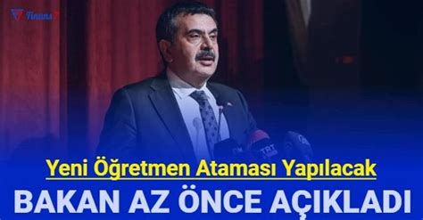 Yusuf Tekin den son dakika açıklaması Branş dağılımı ve öğretmen atama