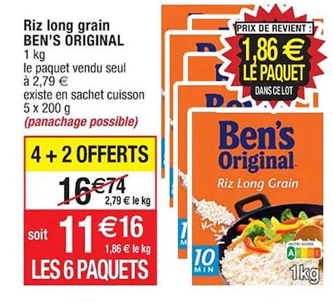 Promo Riz Long Grain Ben S Original Chez Cora Icatalogue Fr