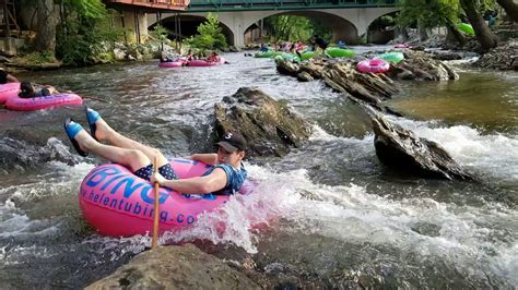 Cool River Tubing Downtown Helen Youtube