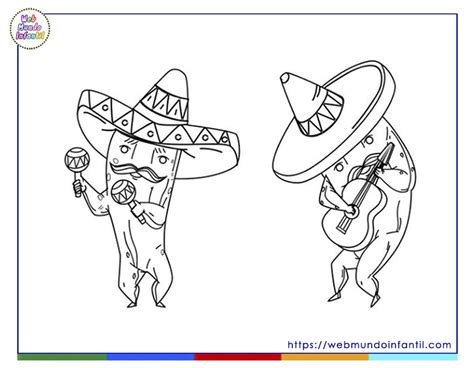 Dibujos De México Para Colorear E Imprimir