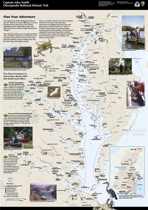 Trail Map & Brochure - Captain John Smith Chesapeake National Historic Trail (U.S. National Park ...