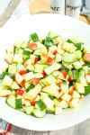 Quick & Easy Apple Cucumber Salad - Happy Healthy Mama