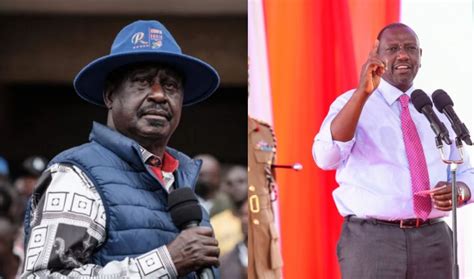 Ruto Warns Raila Over Demonstrations Dont Test Me Afrinewske