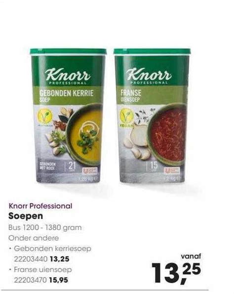 Knorr Professional Soepen Aanbieding Bij Hanos