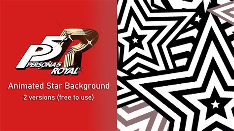 Animated Persona 5 Star Background Free To Use YouTube