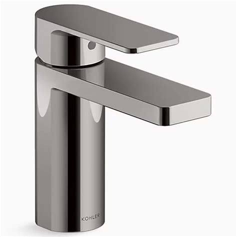 Kohler Parallel Single Handle Bathroom Faucet In Vibrant Titanium Nfm