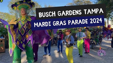 Mardi Gras Parade At Busch Gardens Tampa Youtube