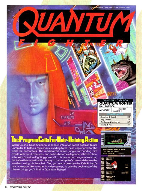 8 Bit City Kabuki Quantum Fighter Nintendo Power Scans